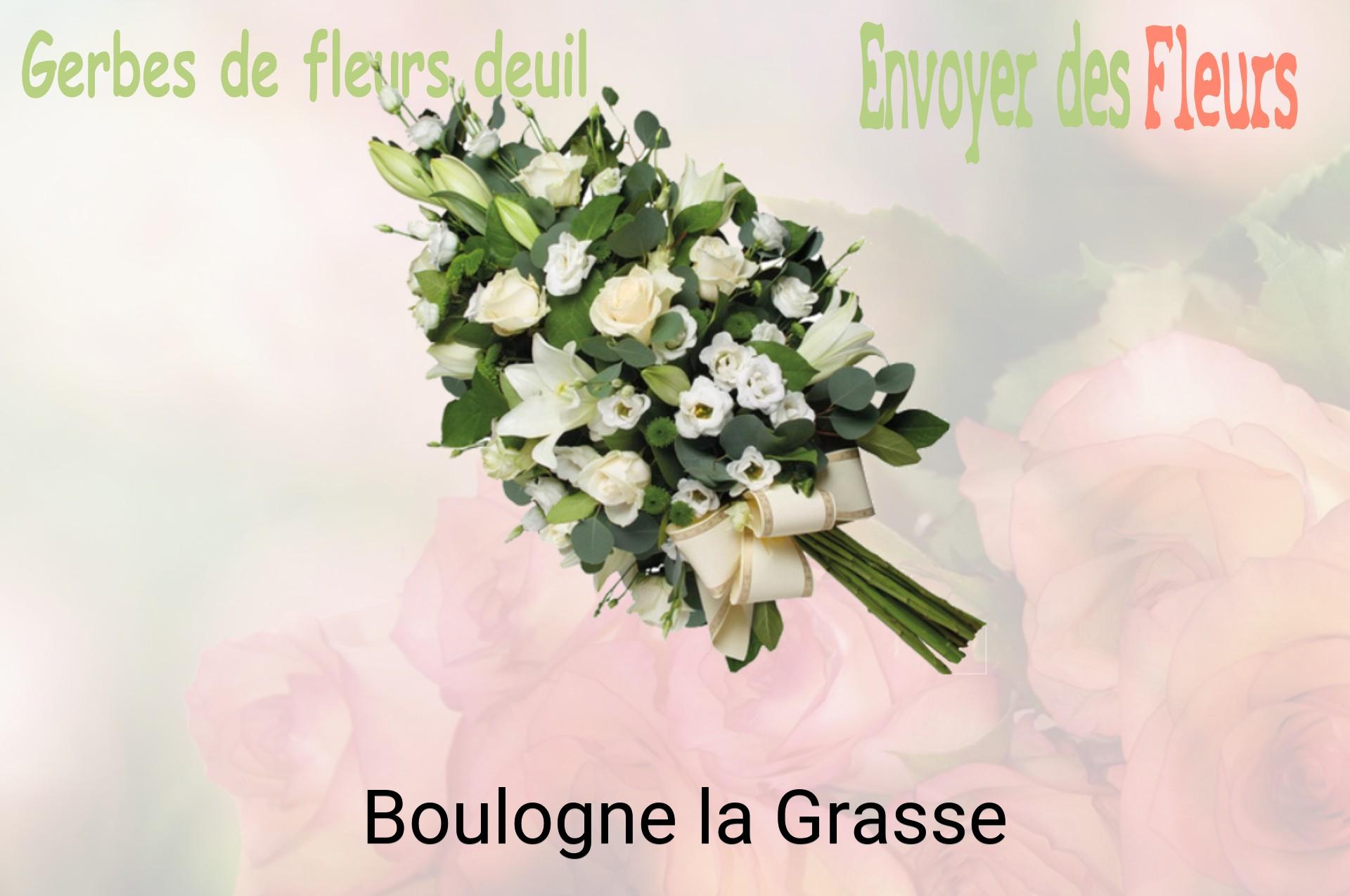 Gerbe de fleurs de deuil livrée à Boulogne-la-Grasse